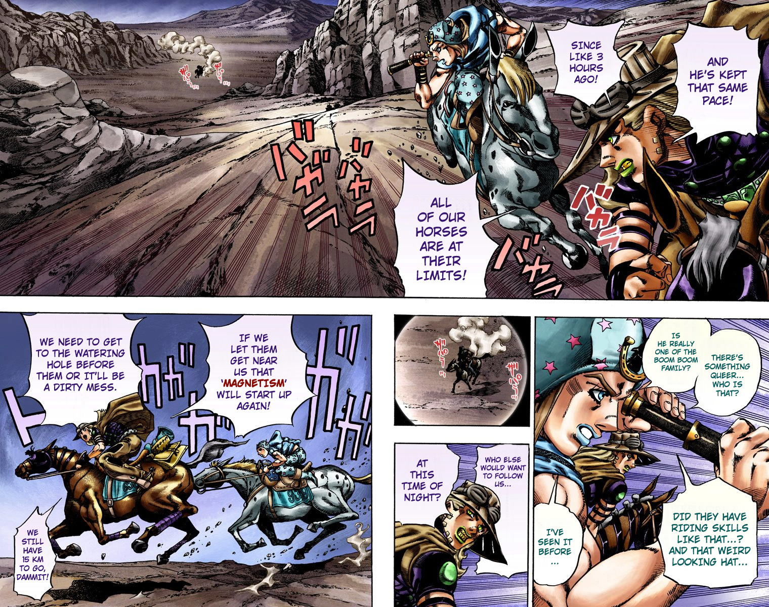 JoJo's Bizarre Adventure Steel Ball Run Colored Manga