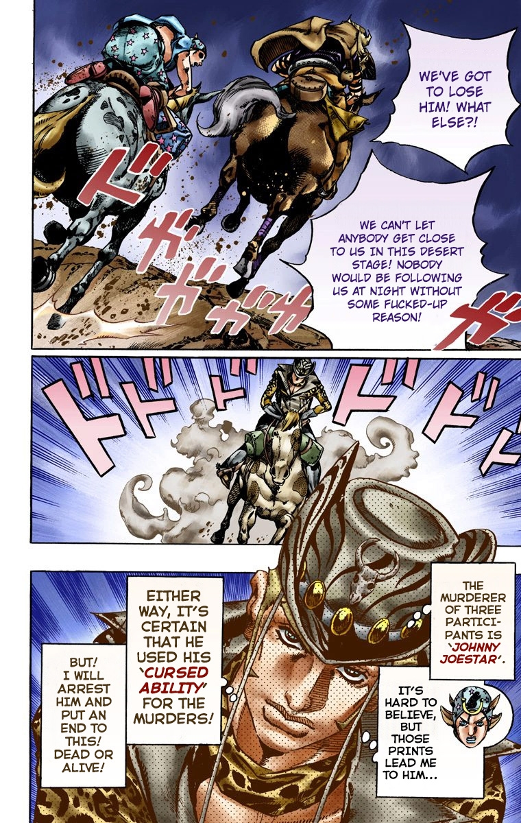 JoJo's Bizarre Adventure Steel Ball Run Colored Manga