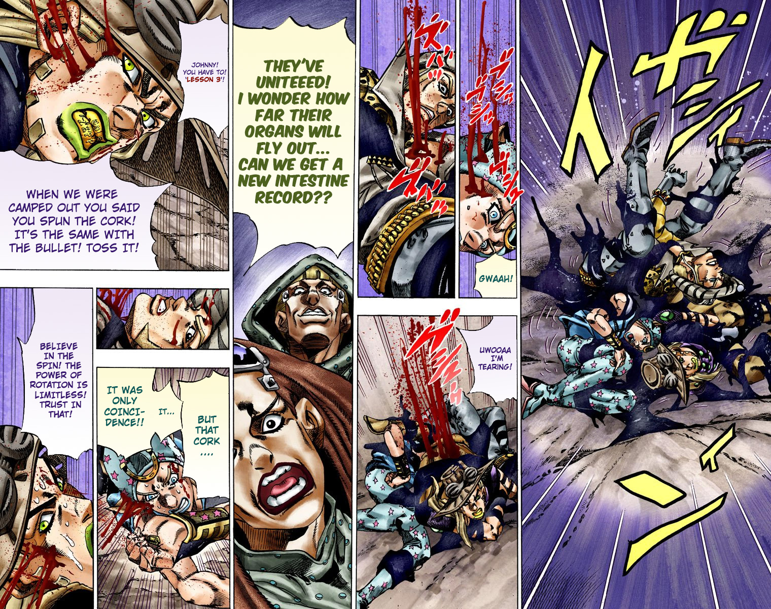 JoJo's Bizarre Adventure Steel Ball Run Colored Manga