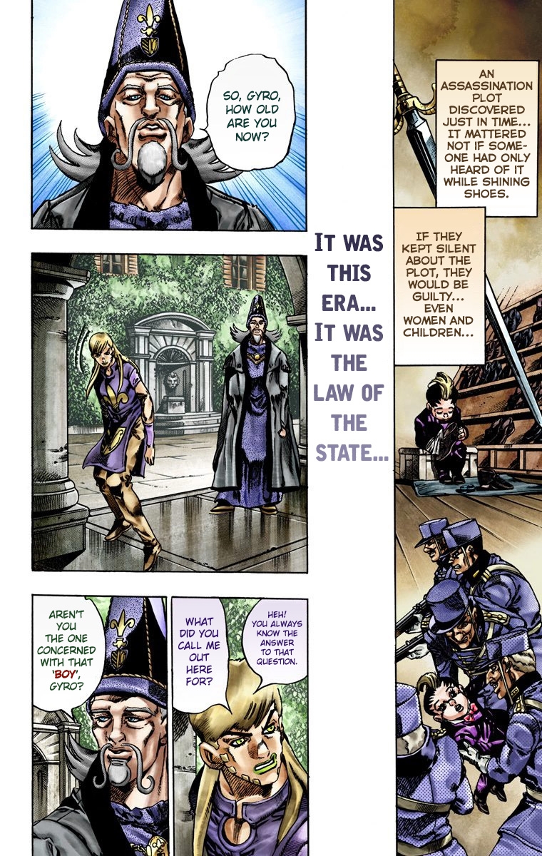 JoJo's Bizarre Adventure Steel Ball Run Colored Manga