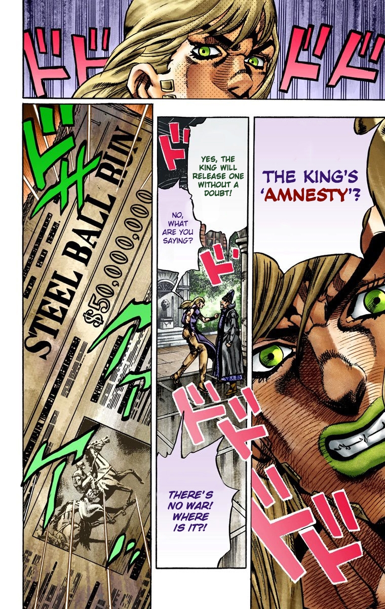 JoJo's Bizarre Adventure Steel Ball Run Colored Manga