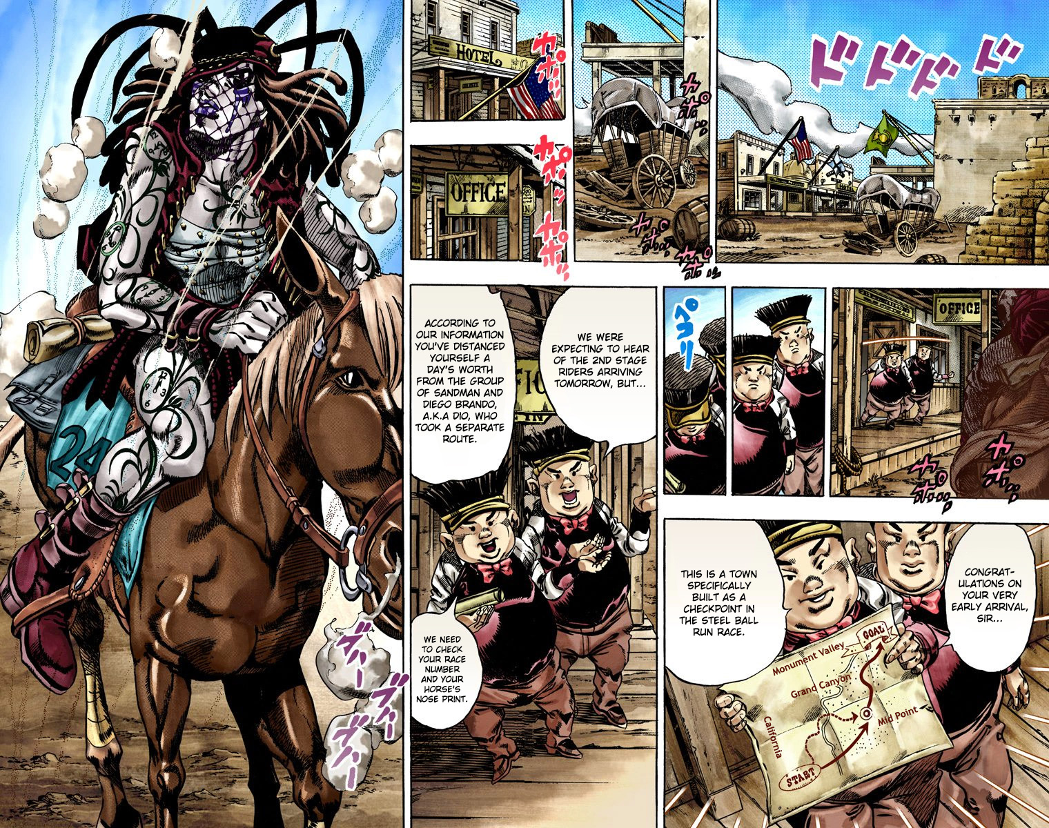 JoJo's Bizarre Adventure Steel Ball Run Colored Manga