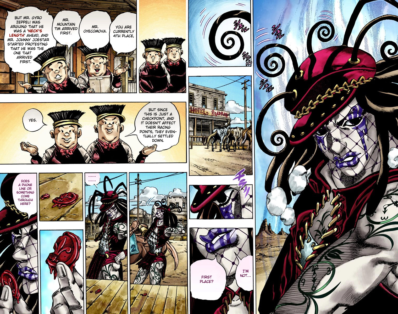 JoJo's Bizarre Adventure Steel Ball Run Colored Manga
