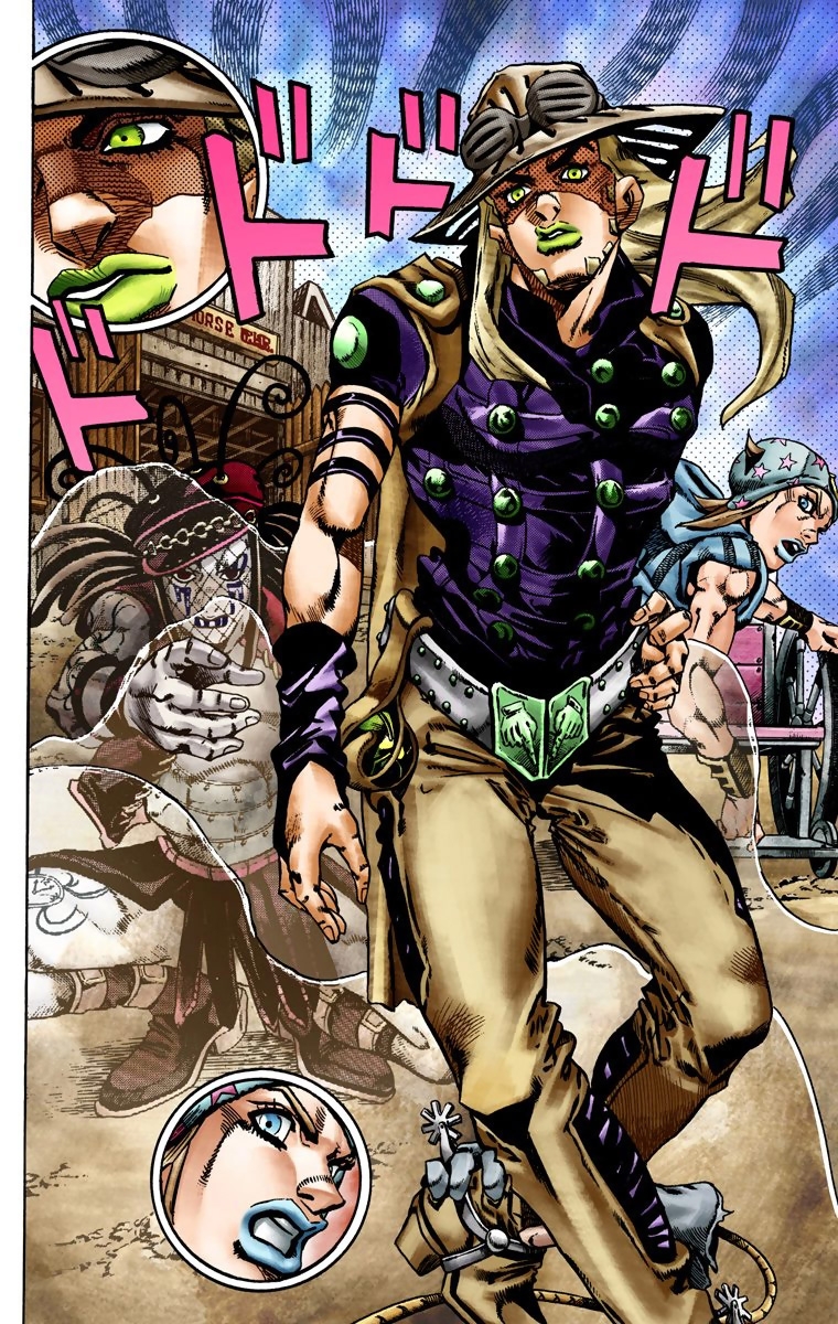 JoJo's Bizarre Adventure Steel Ball Run Colored Manga