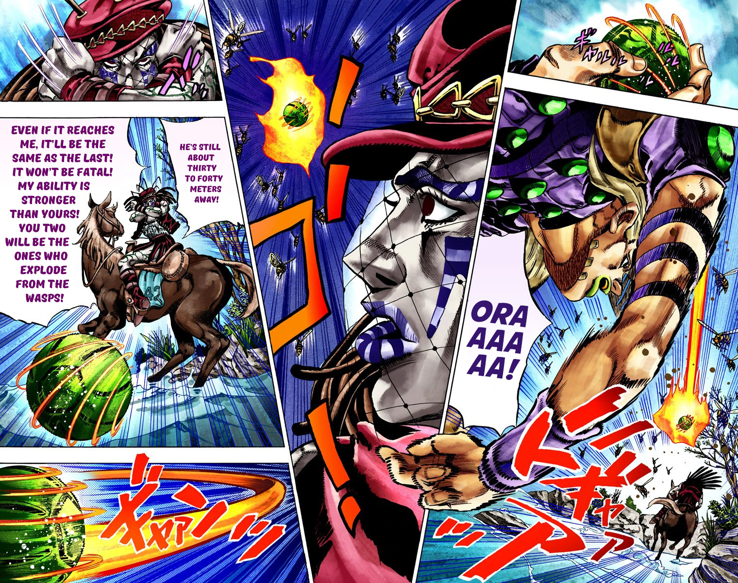 JoJo's Bizarre Adventure Steel Ball Run Colored Manga