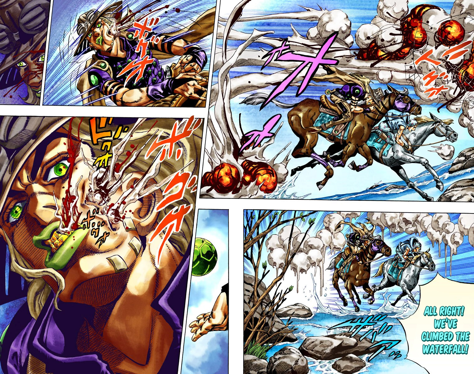 JoJo's Bizarre Adventure Steel Ball Run Colored Manga