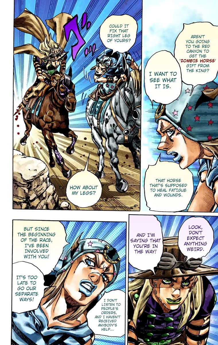JoJo's Bizarre Adventure Steel Ball Run Colored Manga