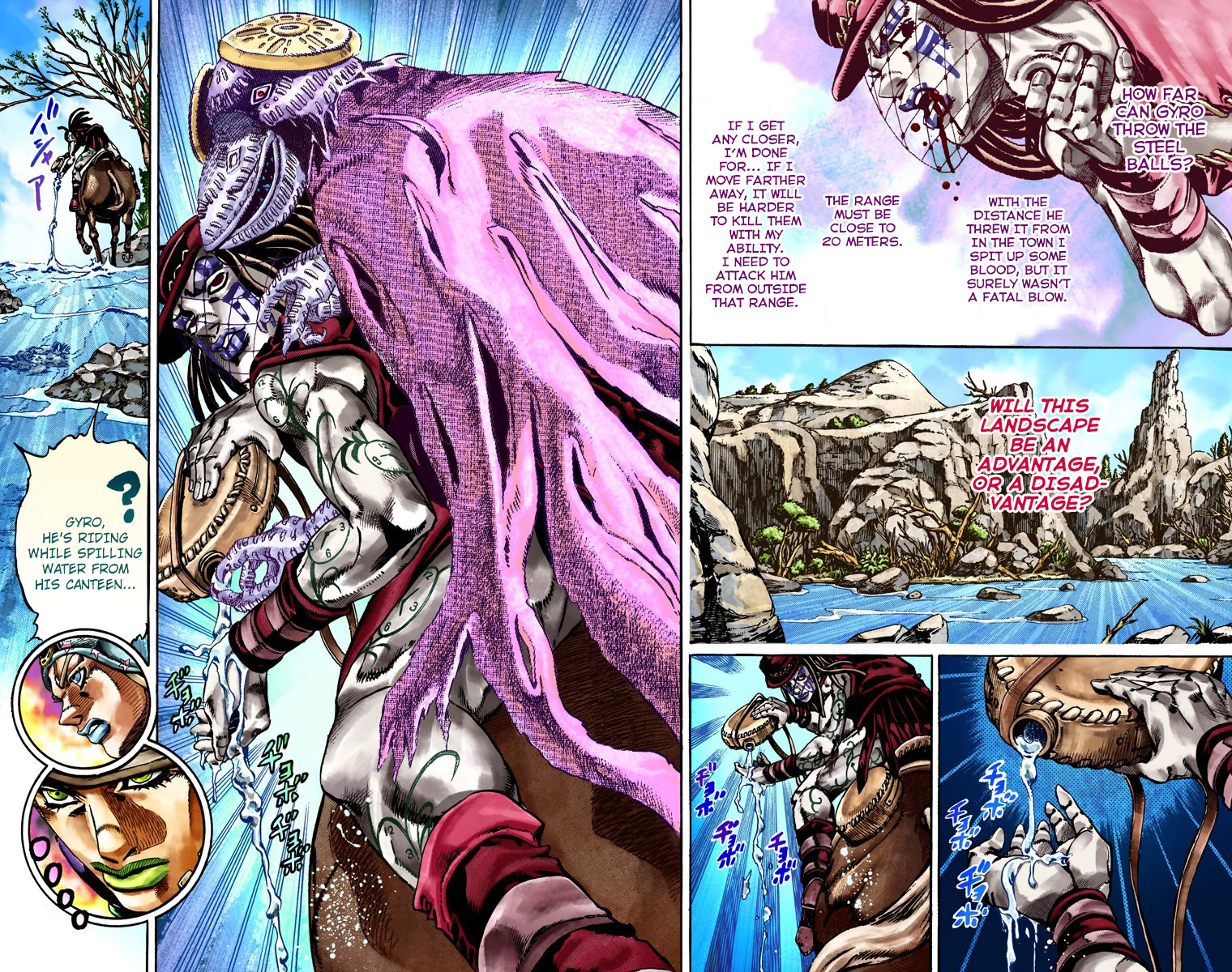 JoJo's Bizarre Adventure Steel Ball Run Colored Manga