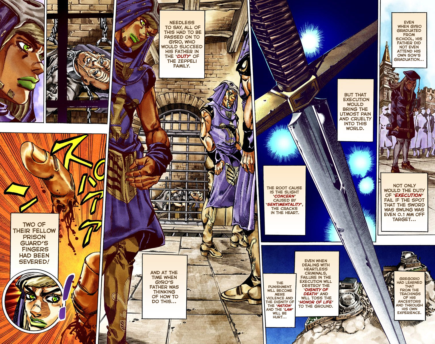 JoJo's Bizarre Adventure Steel Ball Run Colored Manga