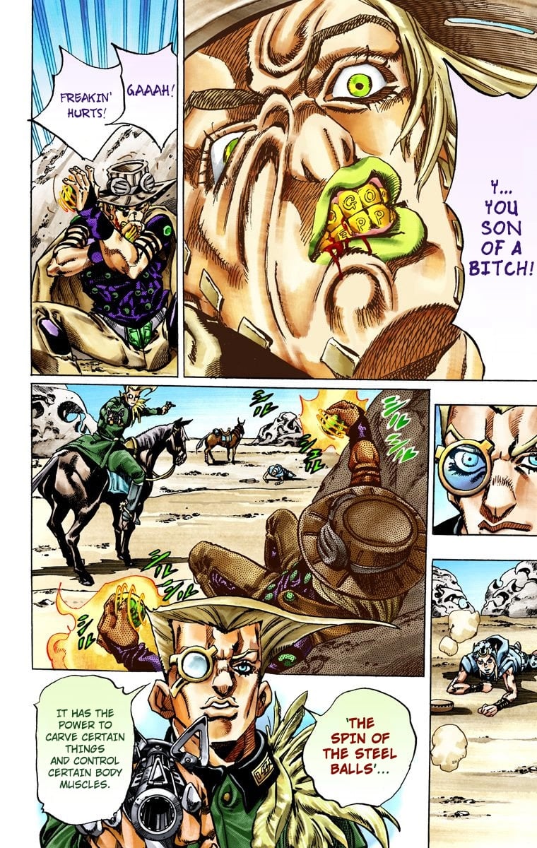 JoJo's Bizarre Adventure Steel Ball Run Colored Manga