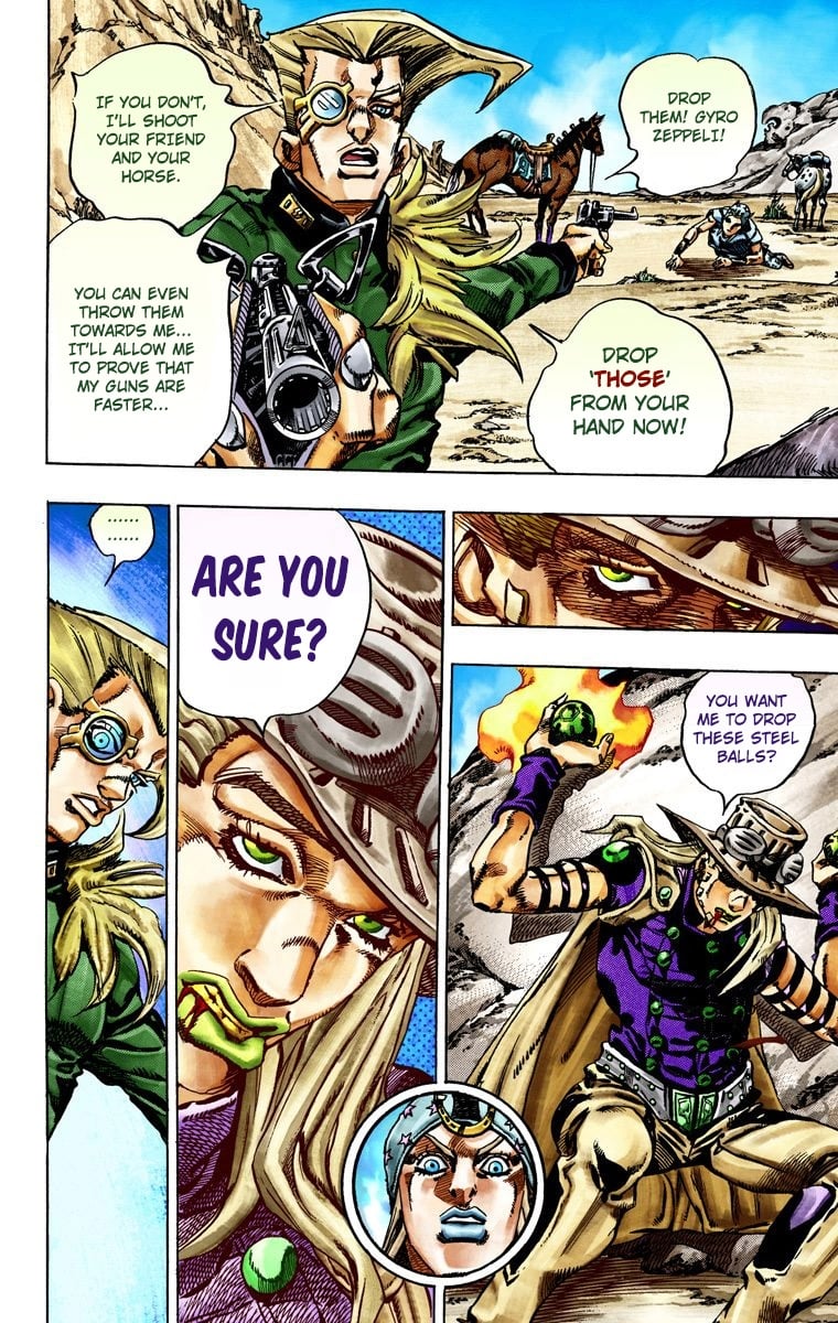 JoJo's Bizarre Adventure Steel Ball Run Colored Manga