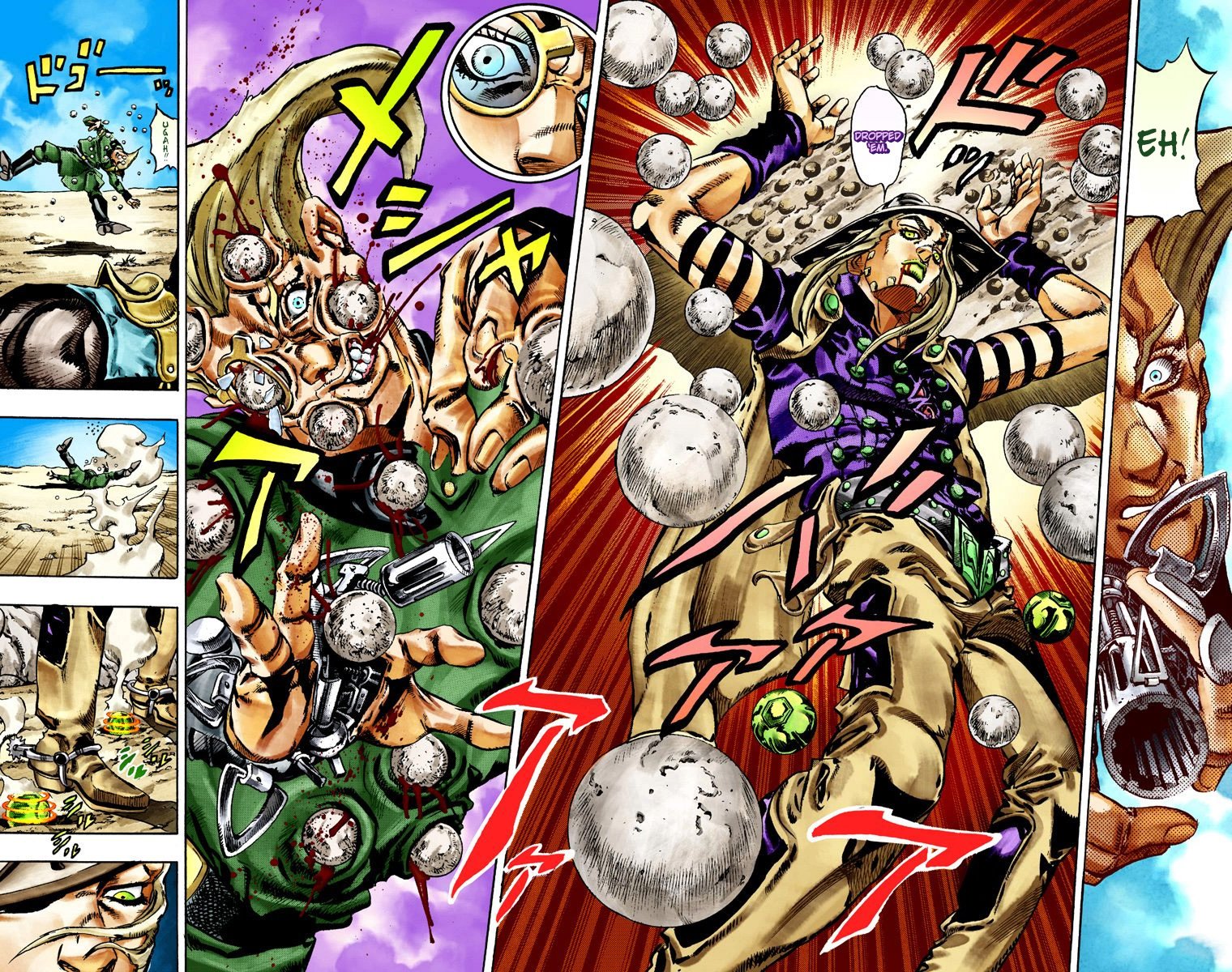 JoJo's Bizarre Adventure Steel Ball Run Colored Manga