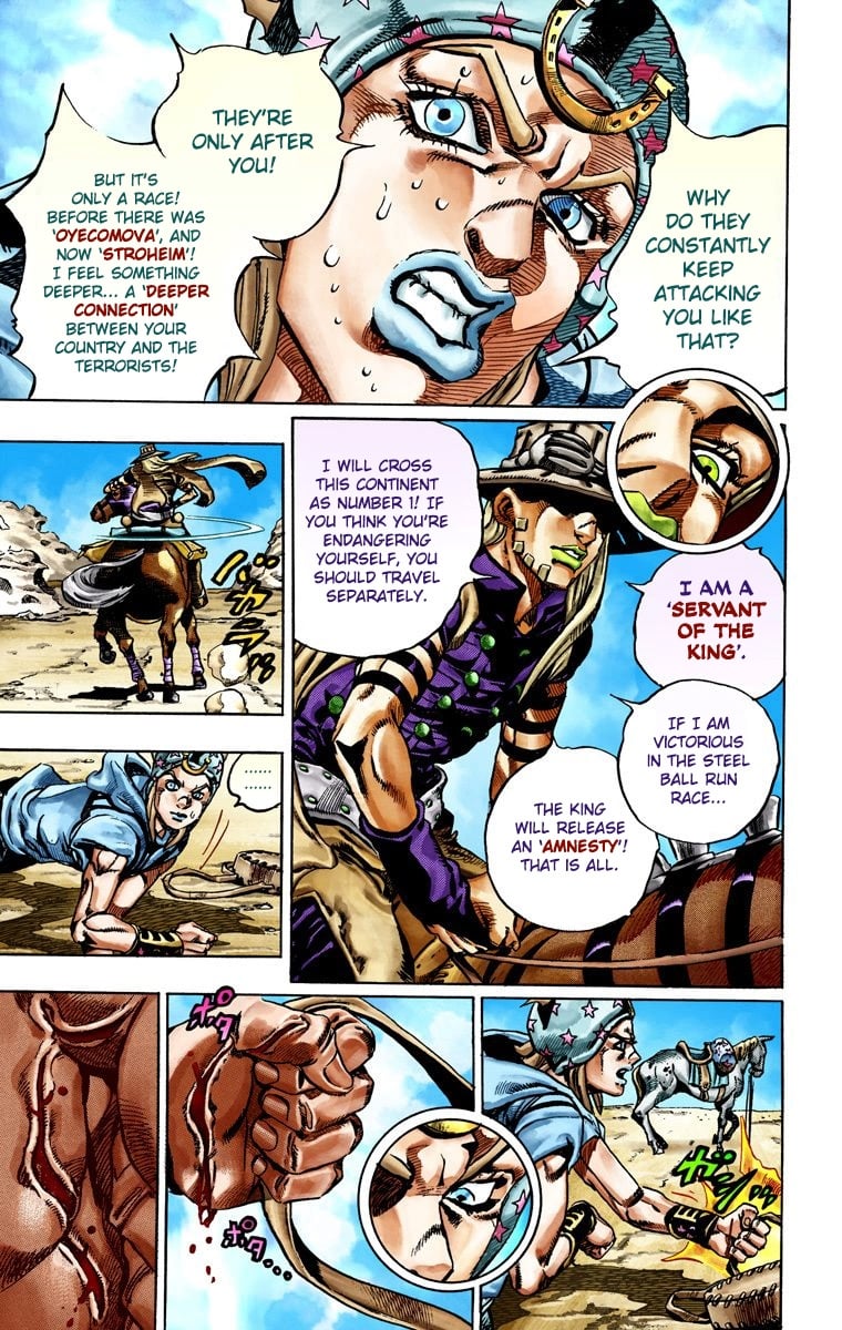 JoJo's Bizarre Adventure Steel Ball Run Colored Manga