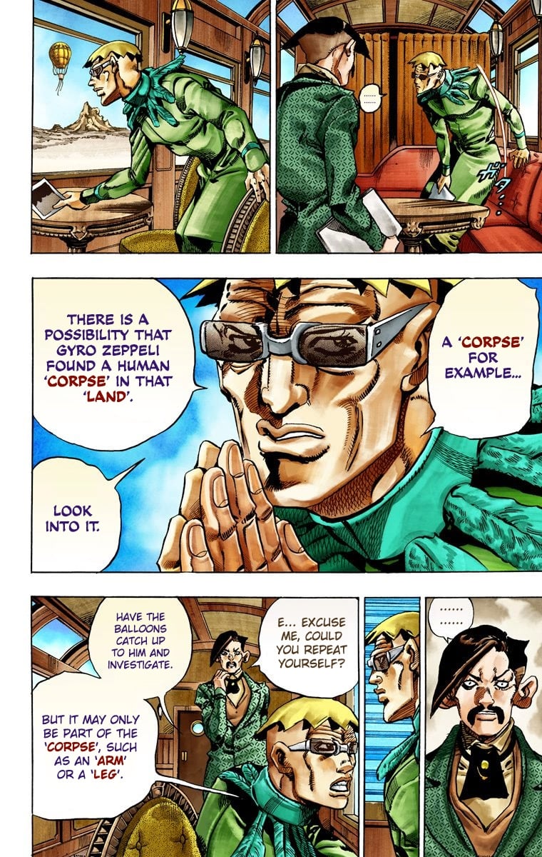 JoJo's Bizarre Adventure Steel Ball Run Colored Manga