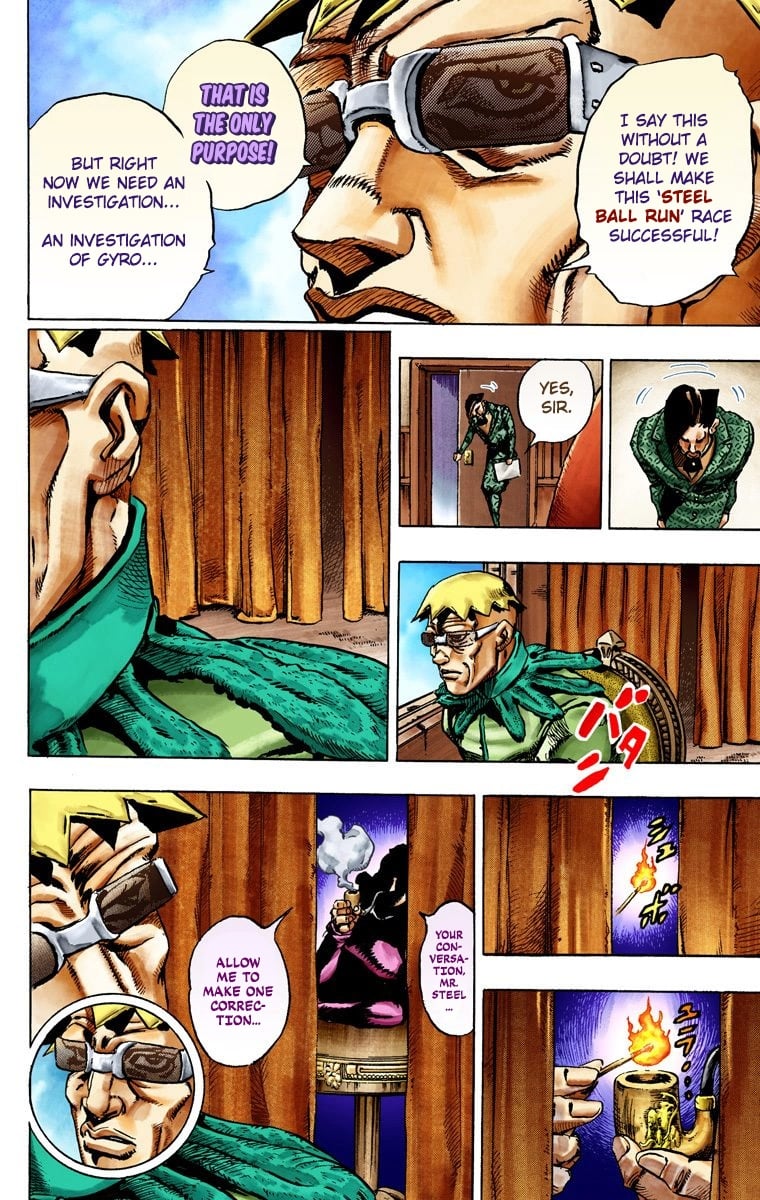 JoJo's Bizarre Adventure Steel Ball Run Colored Manga