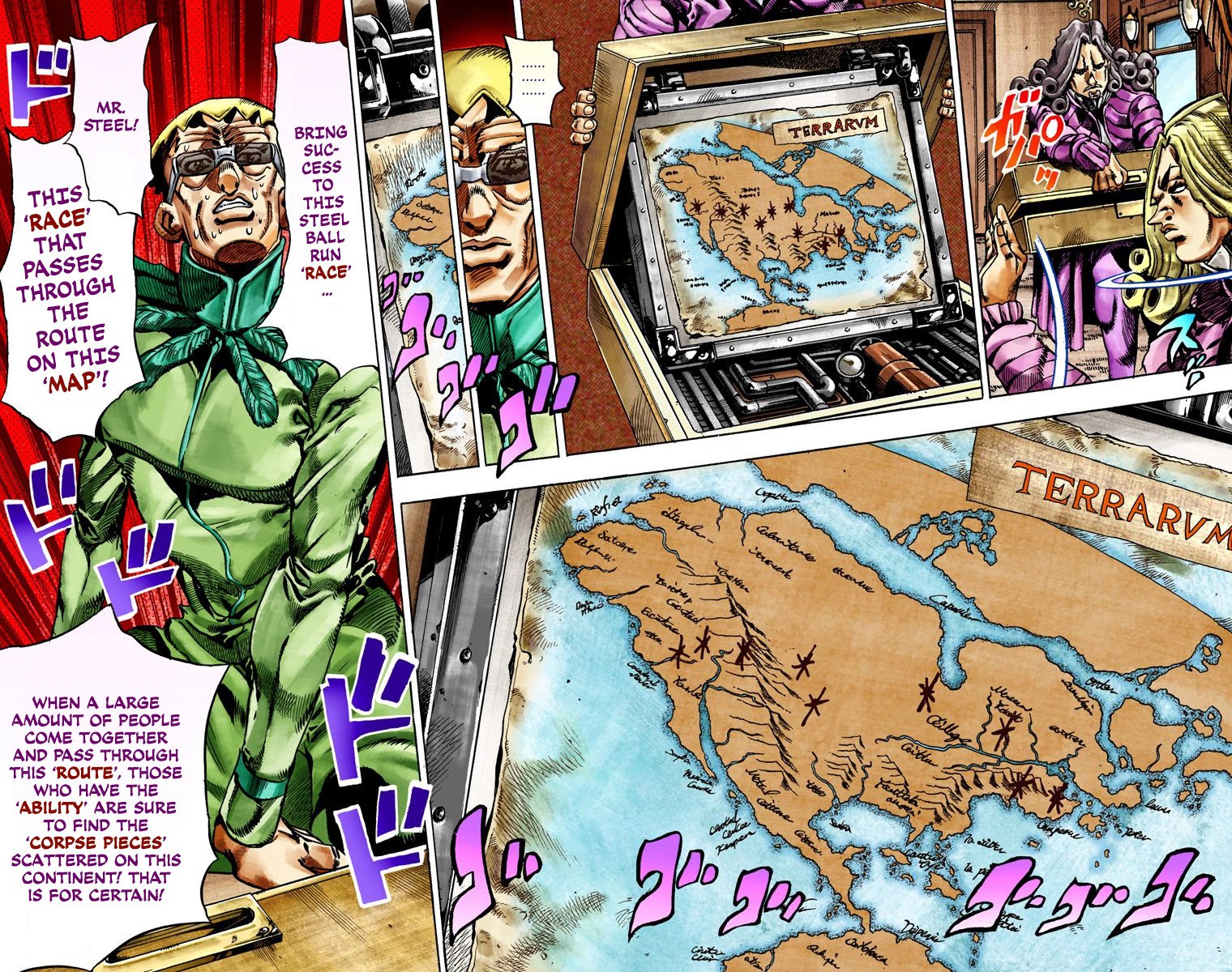 JoJo's Bizarre Adventure Steel Ball Run Colored Manga