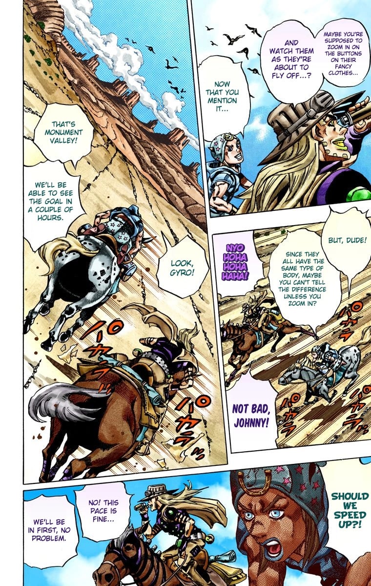 JoJo's Bizarre Adventure Steel Ball Run Colored Manga