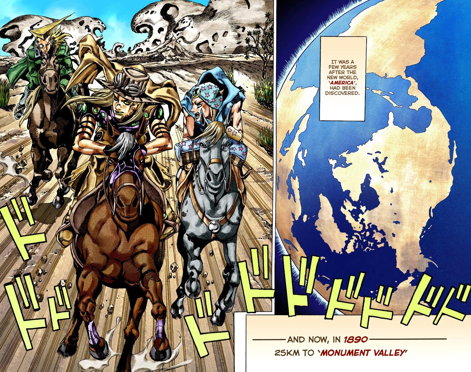 JoJo's Bizarre Adventure Steel Ball Run Colored Manga