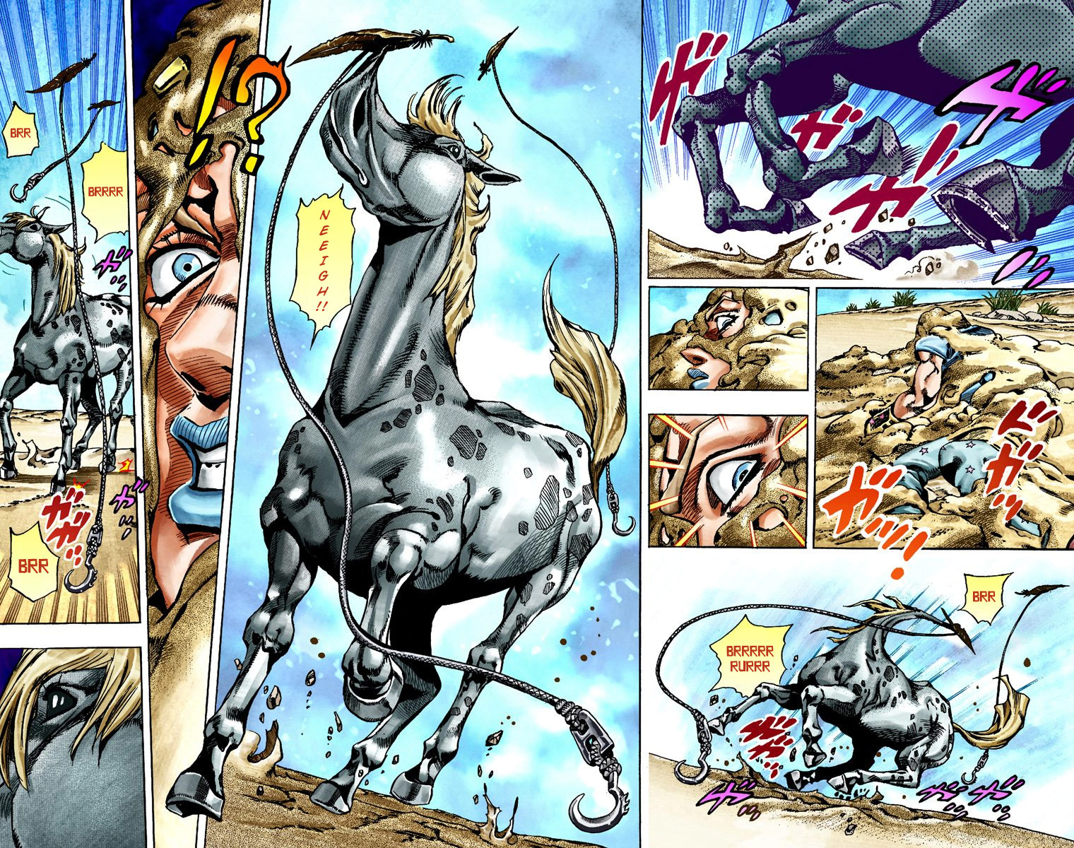 JoJo's Bizarre Adventure Steel Ball Run Colored Manga