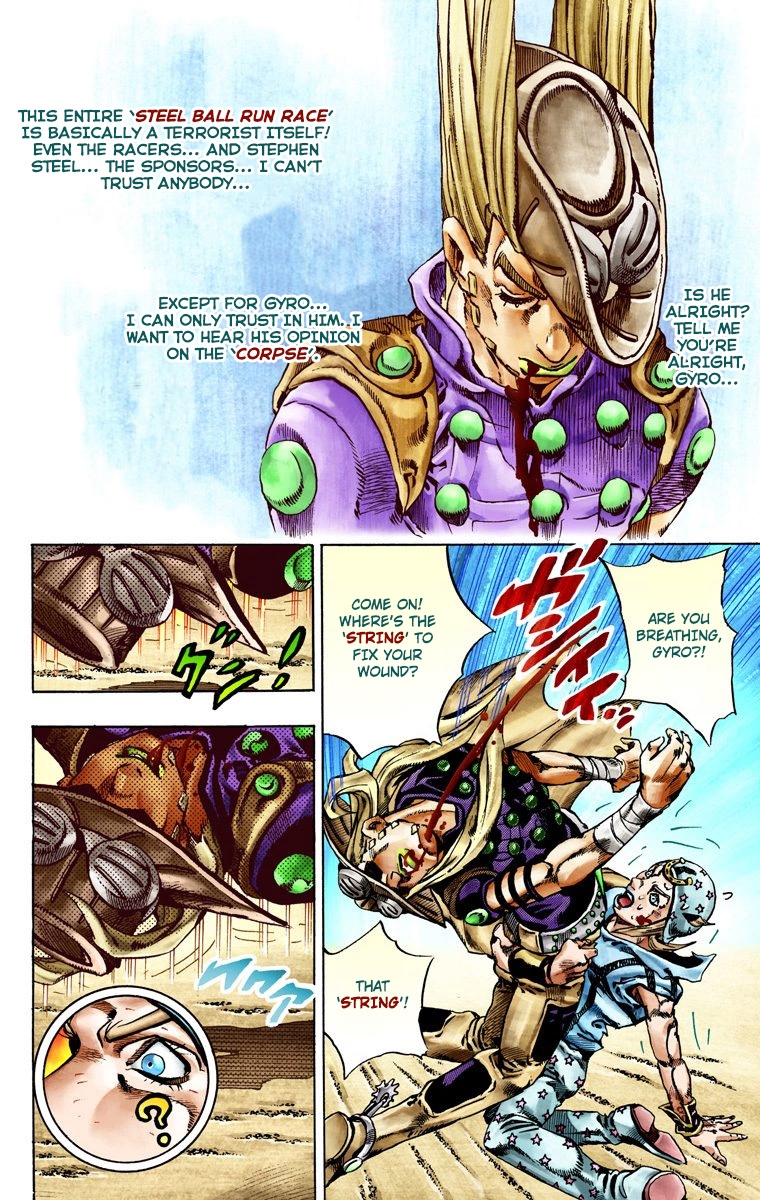 JoJo's Bizarre Adventure Steel Ball Run Colored Manga