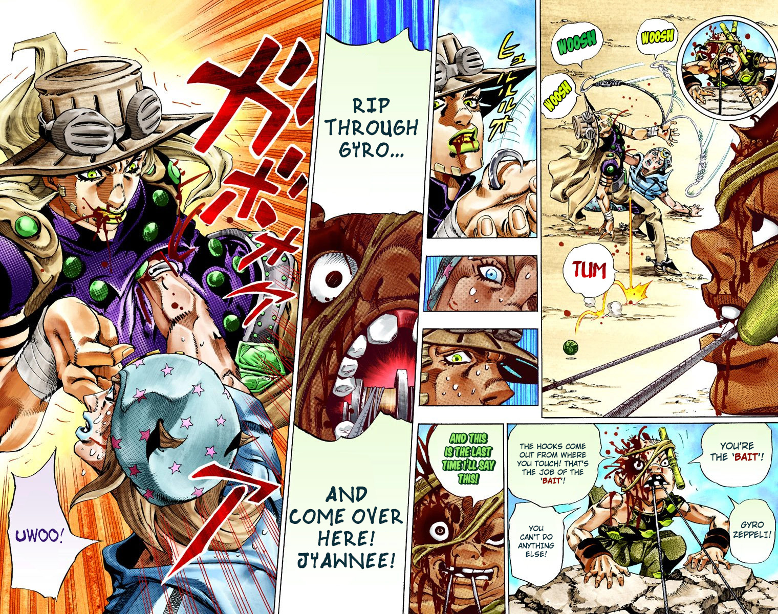 JoJo's Bizarre Adventure Steel Ball Run Colored Manga