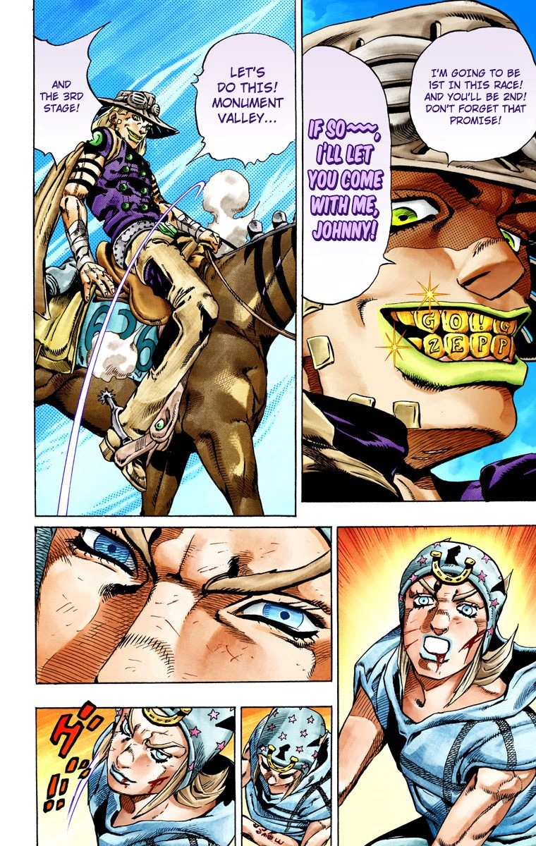 JoJo's Bizarre Adventure Steel Ball Run Colored Manga