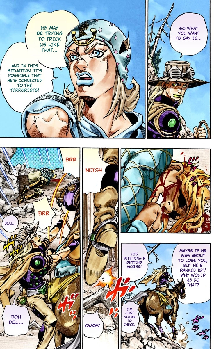 JoJo's Bizarre Adventure Steel Ball Run Colored Manga