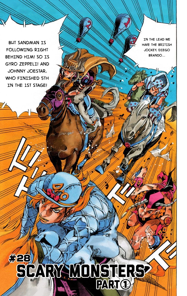 JoJo's Bizarre Adventure Steel Ball Run Colored Manga