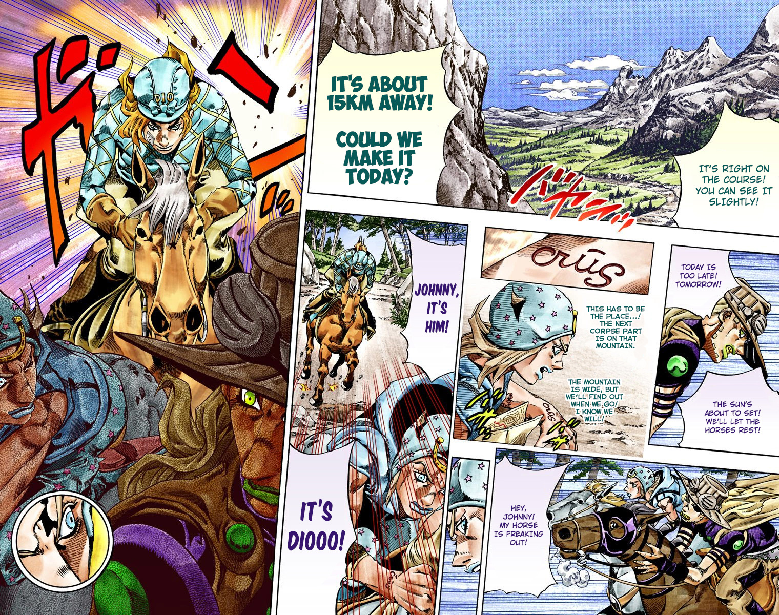JoJo's Bizarre Adventure Steel Ball Run Colored Manga