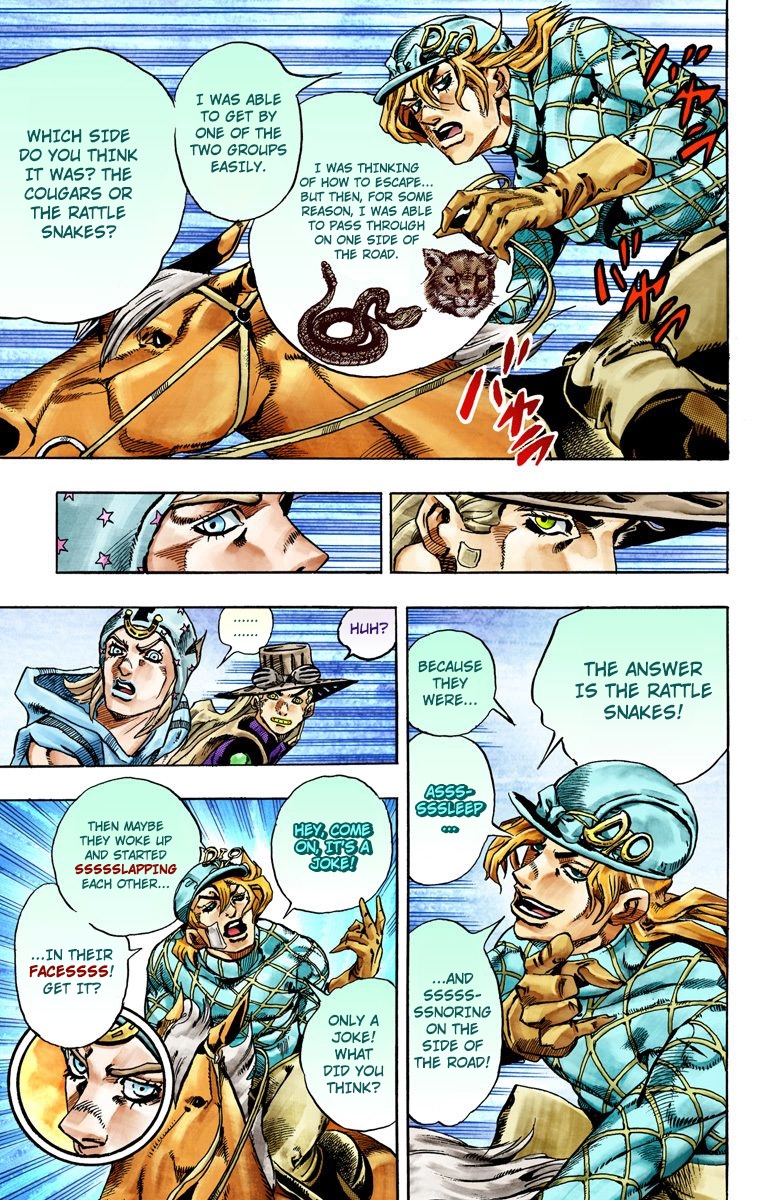 JoJo's Bizarre Adventure Steel Ball Run Colored Manga