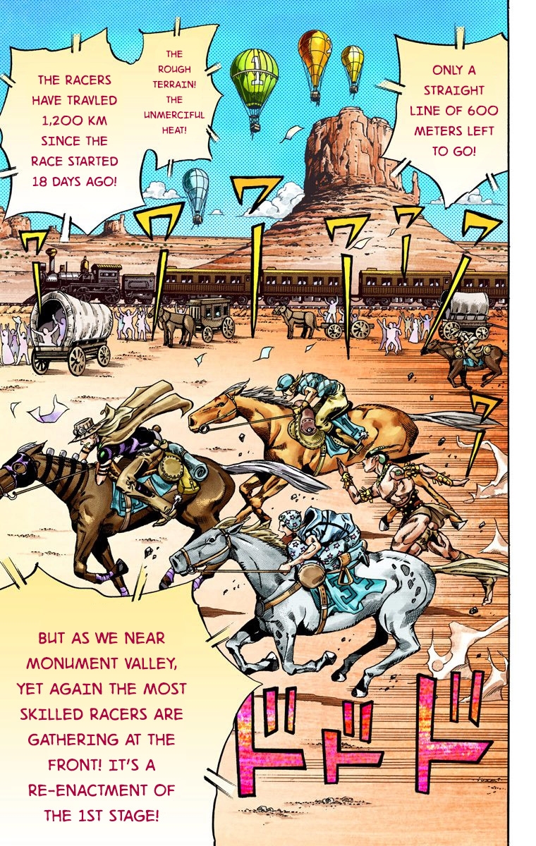 JoJo's Bizarre Adventure Steel Ball Run Colored Manga