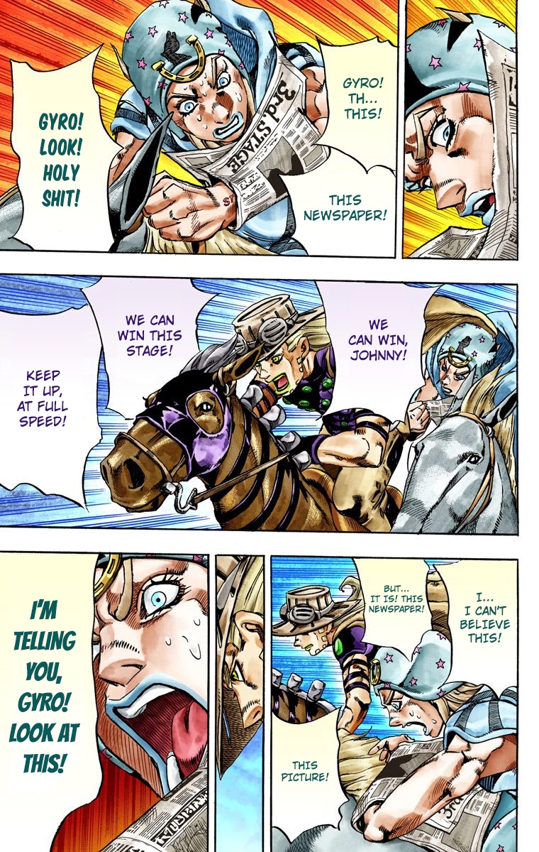 JoJo's Bizarre Adventure Steel Ball Run Colored Manga