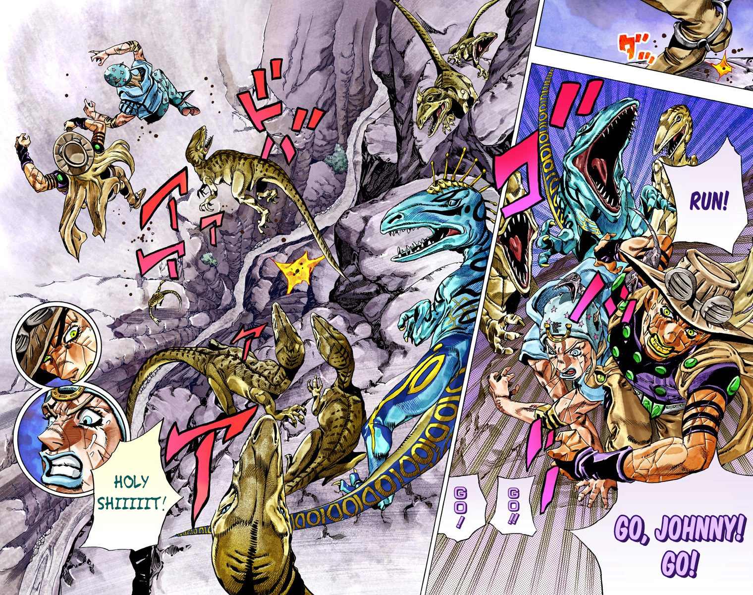 JoJo's Bizarre Adventure Steel Ball Run Colored Manga