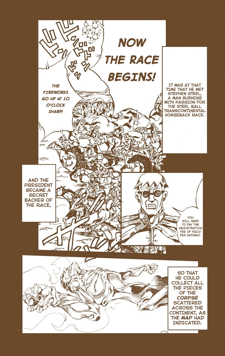 JoJo's Bizarre Adventure Steel Ball Run Colored Manga