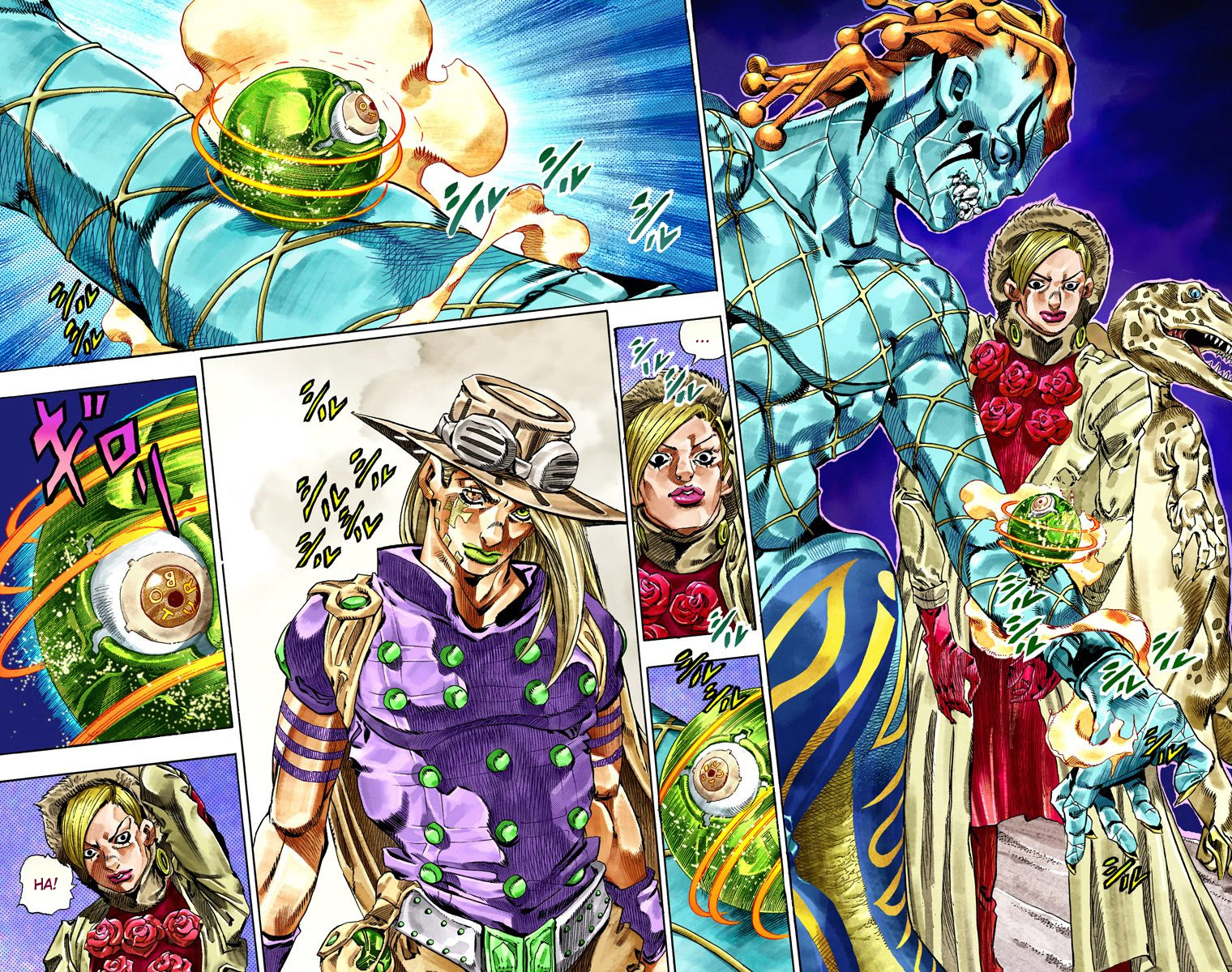JoJo's Bizarre Adventure Steel Ball Run Colored Manga