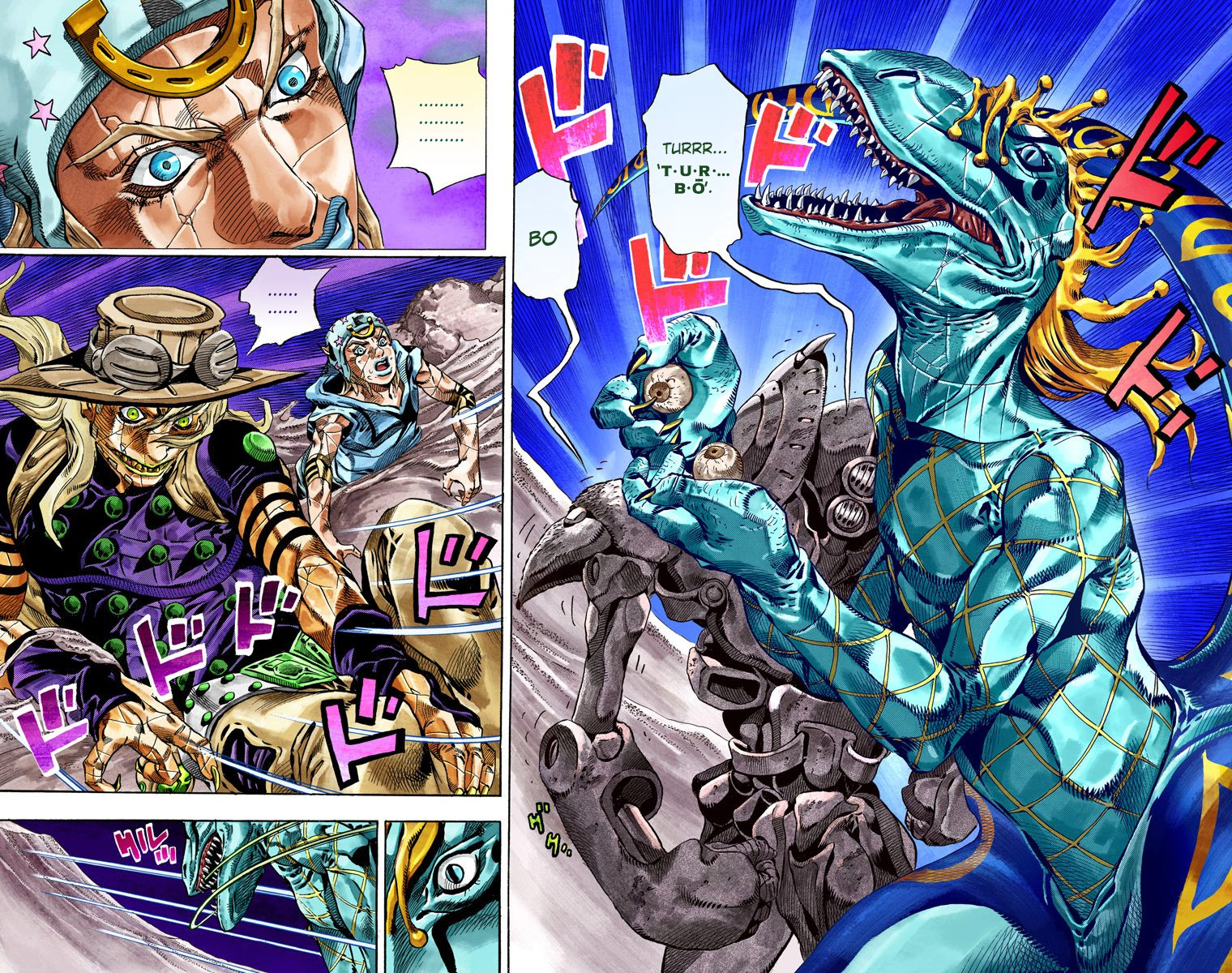 JoJo's Bizarre Adventure Steel Ball Run Colored Manga