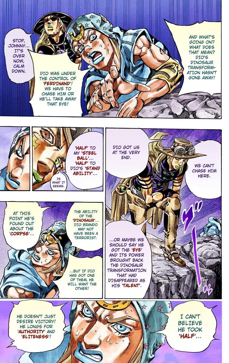JoJo's Bizarre Adventure Steel Ball Run Colored Manga