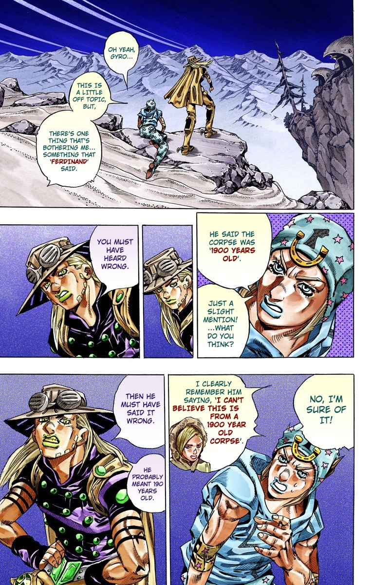 JoJo's Bizarre Adventure Steel Ball Run Colored Manga