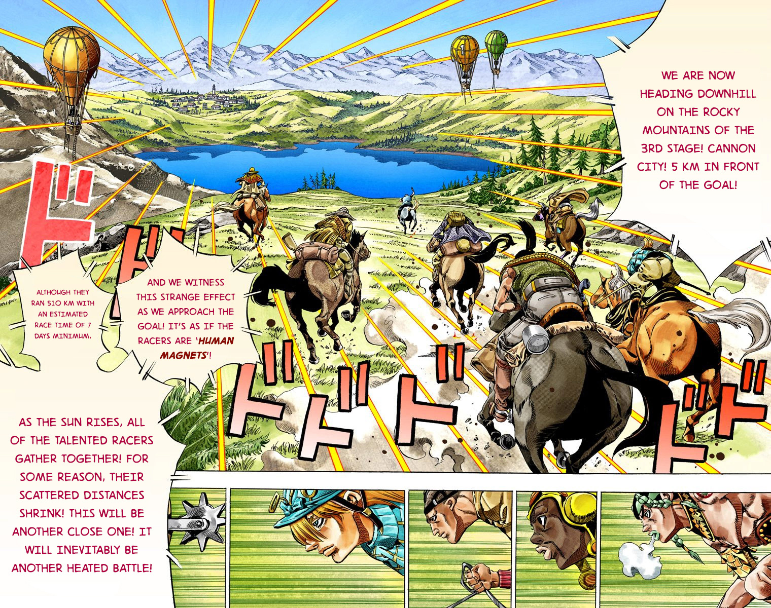 JoJo's Bizarre Adventure Steel Ball Run Colored Manga
