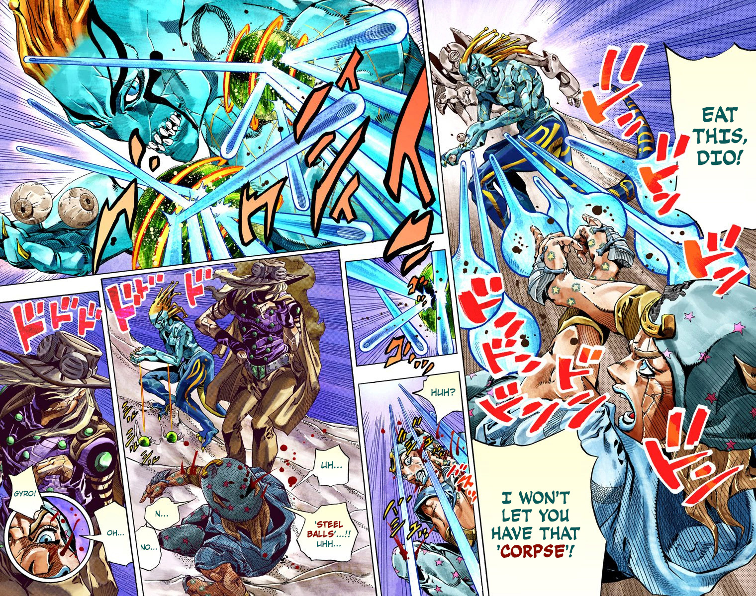 JoJo's Bizarre Adventure Steel Ball Run Colored Manga