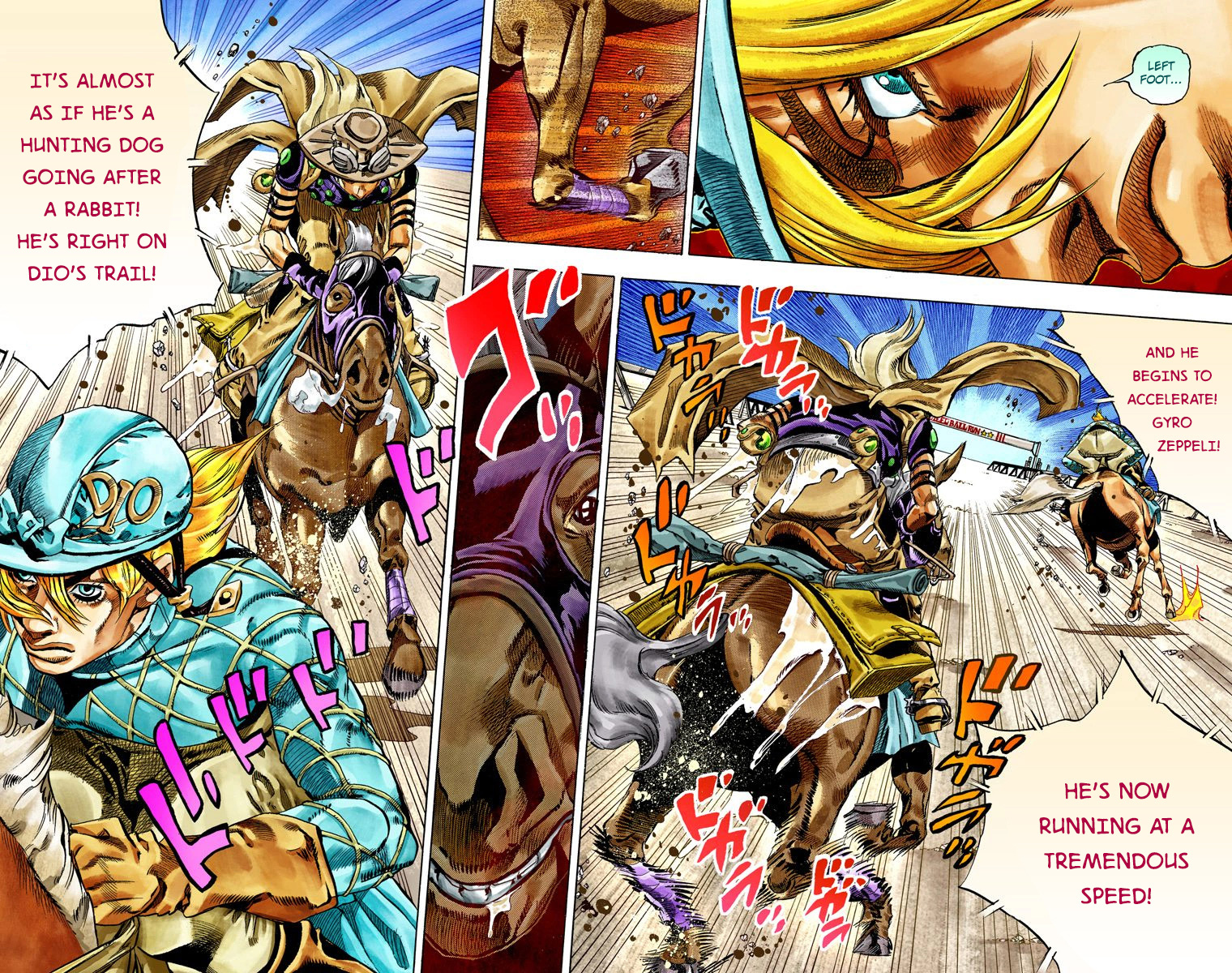 JoJo's Bizarre Adventure Steel Ball Run Colored Manga