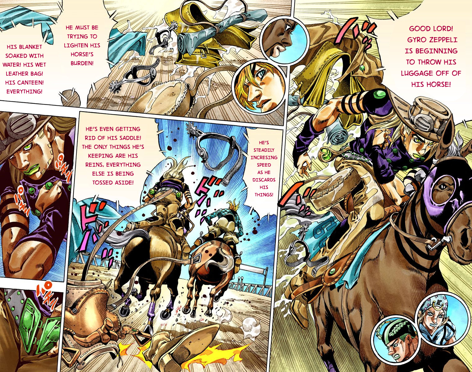 JoJo's Bizarre Adventure Steel Ball Run Colored Manga