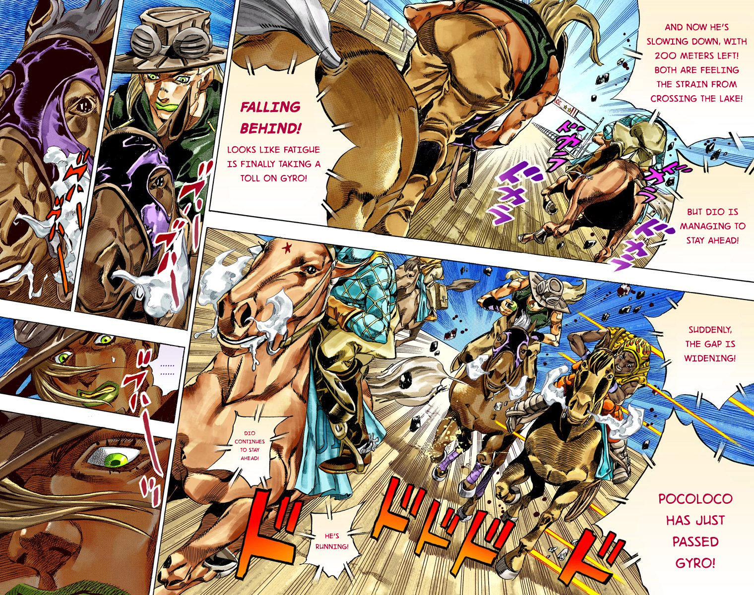 JoJo's Bizarre Adventure Steel Ball Run Colored Manga