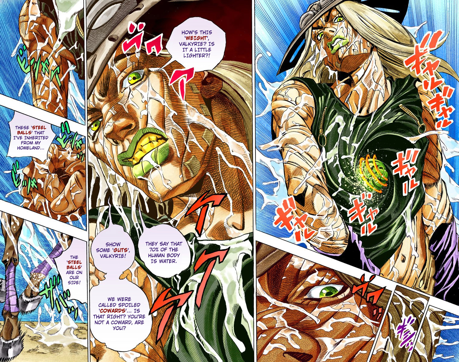 JoJo's Bizarre Adventure Steel Ball Run Colored Manga