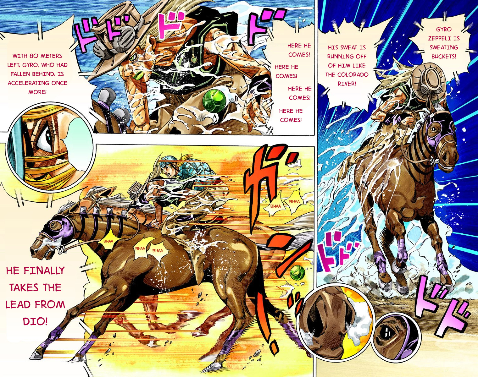 JoJo's Bizarre Adventure Steel Ball Run Colored Manga