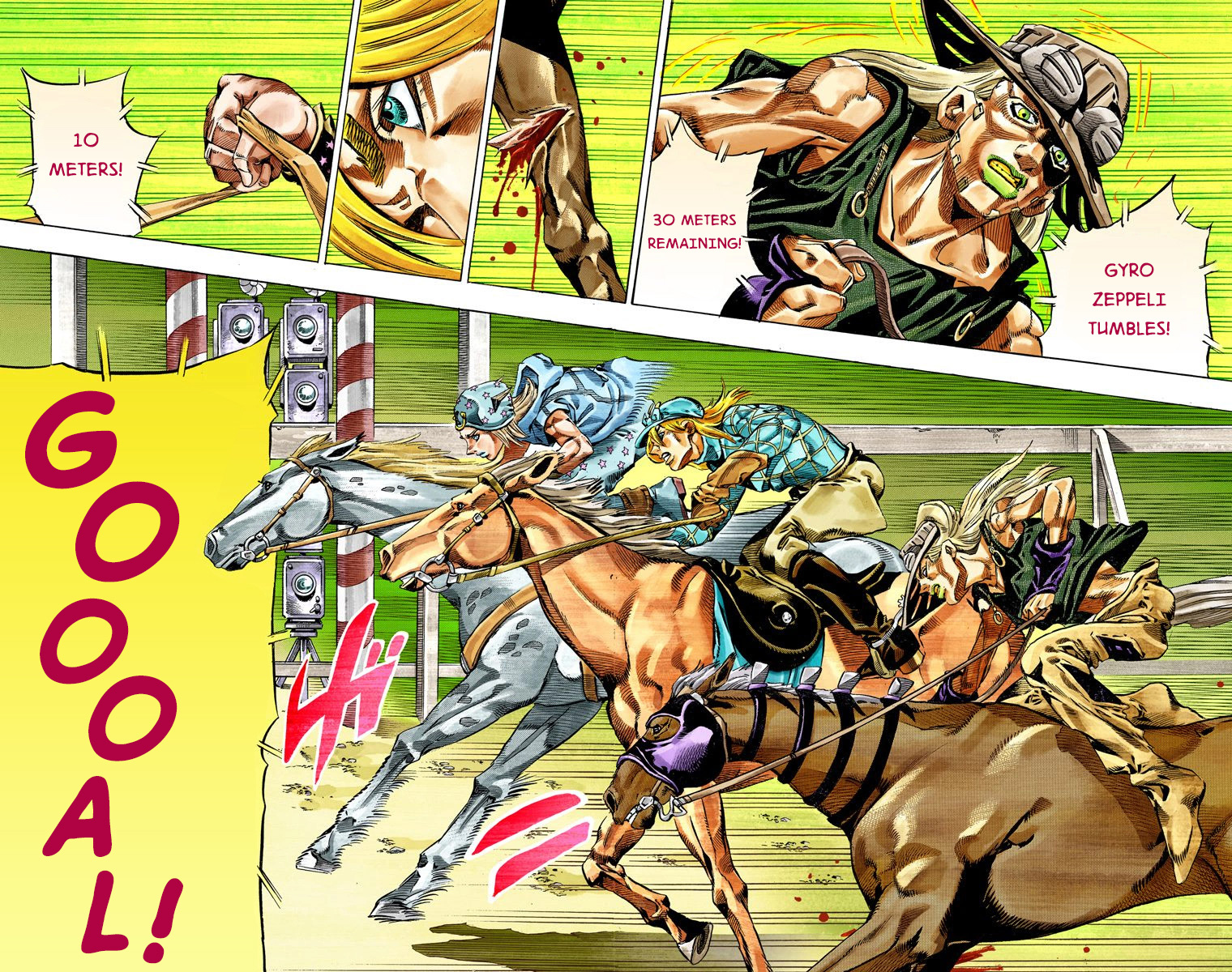 JoJo's Bizarre Adventure Steel Ball Run Colored Manga
