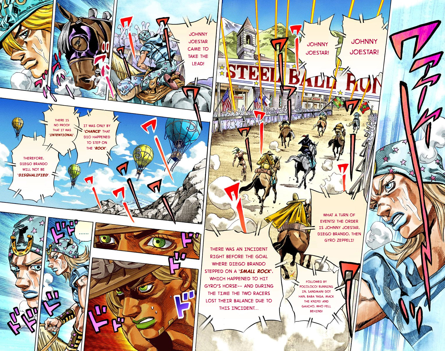 JoJo's Bizarre Adventure Steel Ball Run Colored Manga