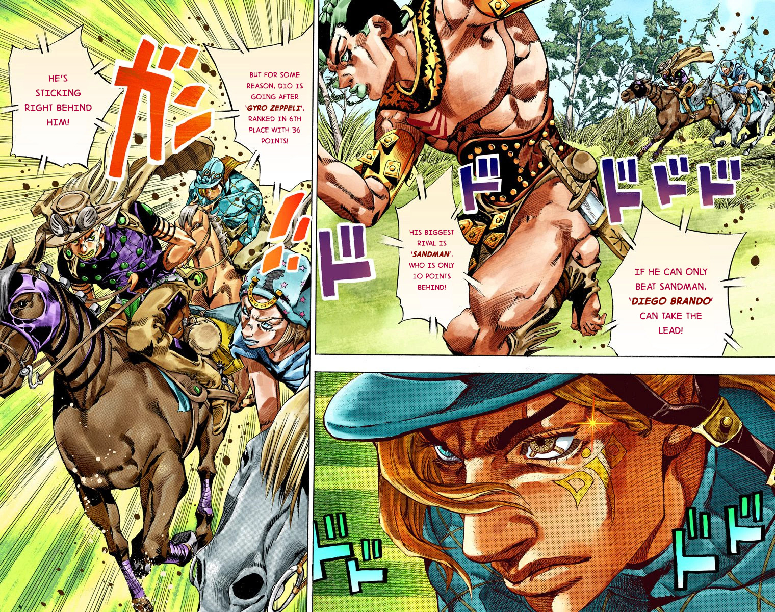 JoJo's Bizarre Adventure Steel Ball Run Colored Manga