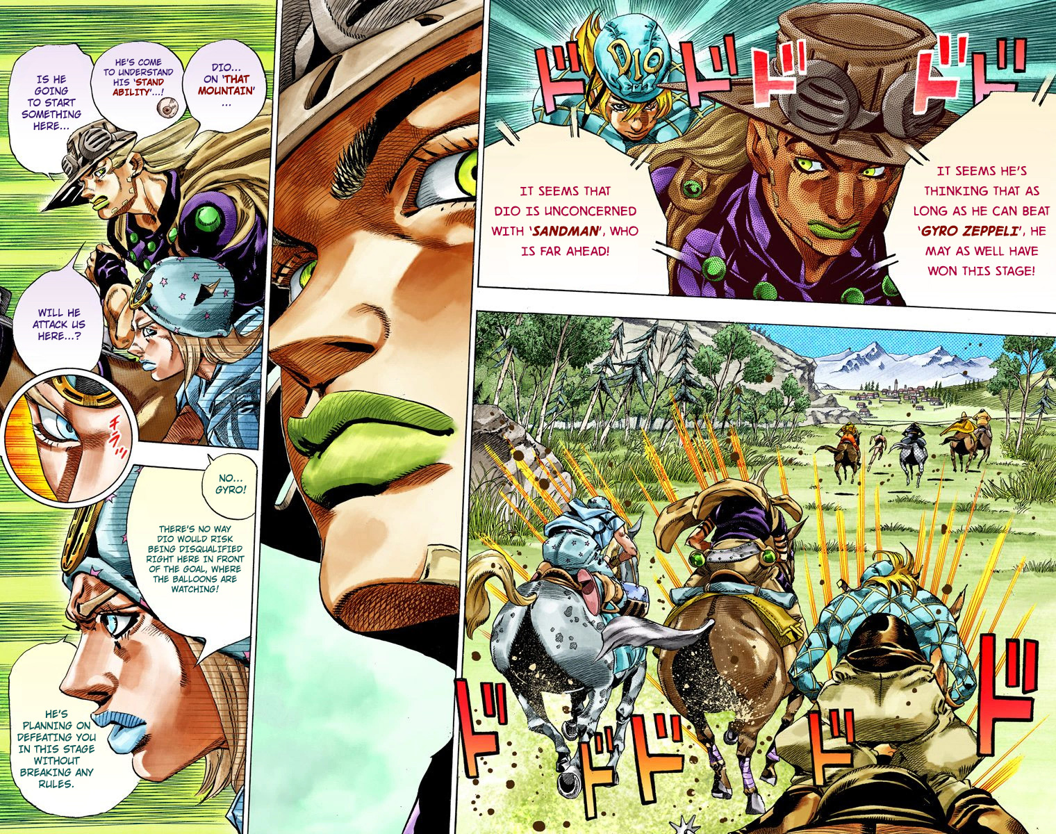 JoJo's Bizarre Adventure Steel Ball Run Colored Manga