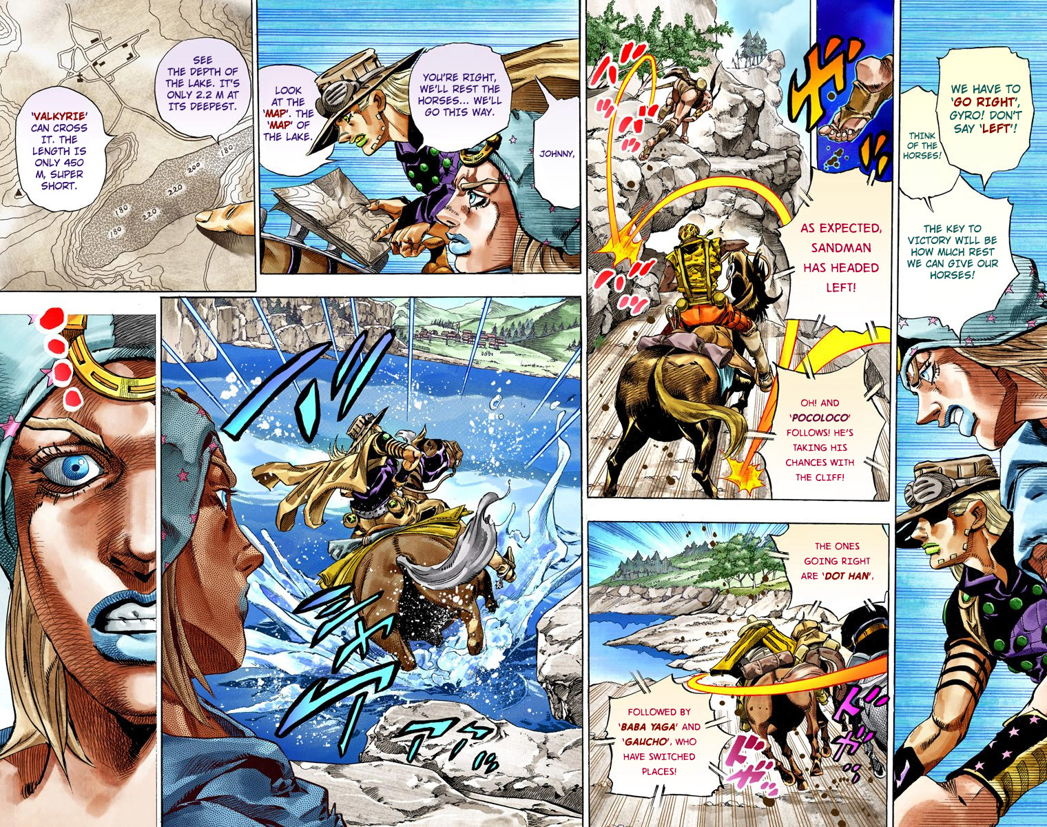JoJo's Bizarre Adventure Steel Ball Run Colored Manga